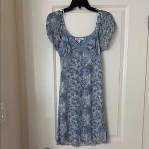 Monteau Blue Puff Sleeve Sundress